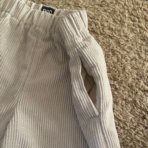 BDG Urban Outfitters Cream Corduroy Pants Elastic Waist With Side Pockets Size S - Picture 4 of 6